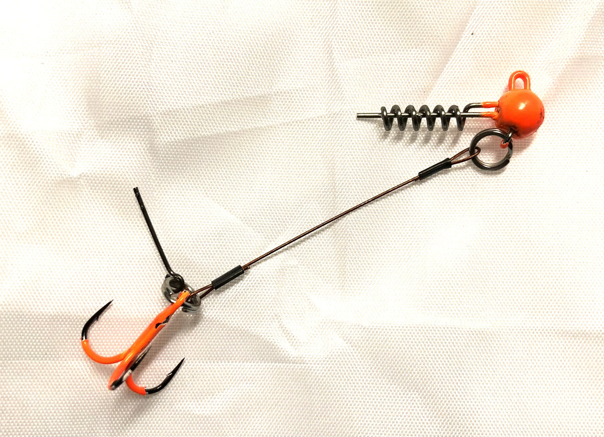 Balzer Shirasu Pike Rig M Gummifischsystem 5 Gramm 6,5 cm 15 kg Tragkraft UV Aktiv