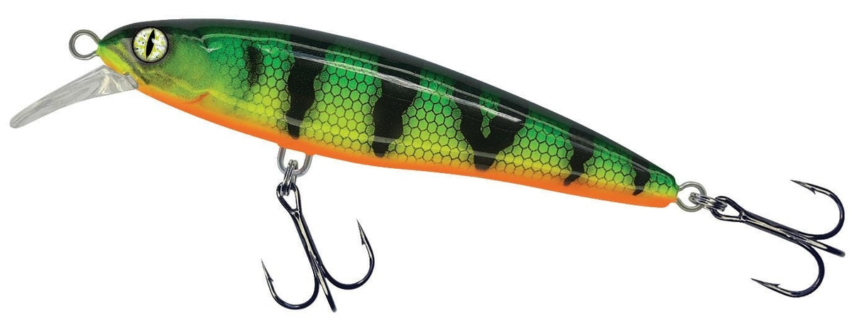 Shirasu Twitch Bait SR Fire Perch 6,5cm Wobbler 6,5 cm 8 Gramm 0,7 Meter Tauchtiefe Suspending schwebend