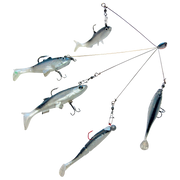 Behr Umbrella Rig für Softlures mit 5 Fangarmen