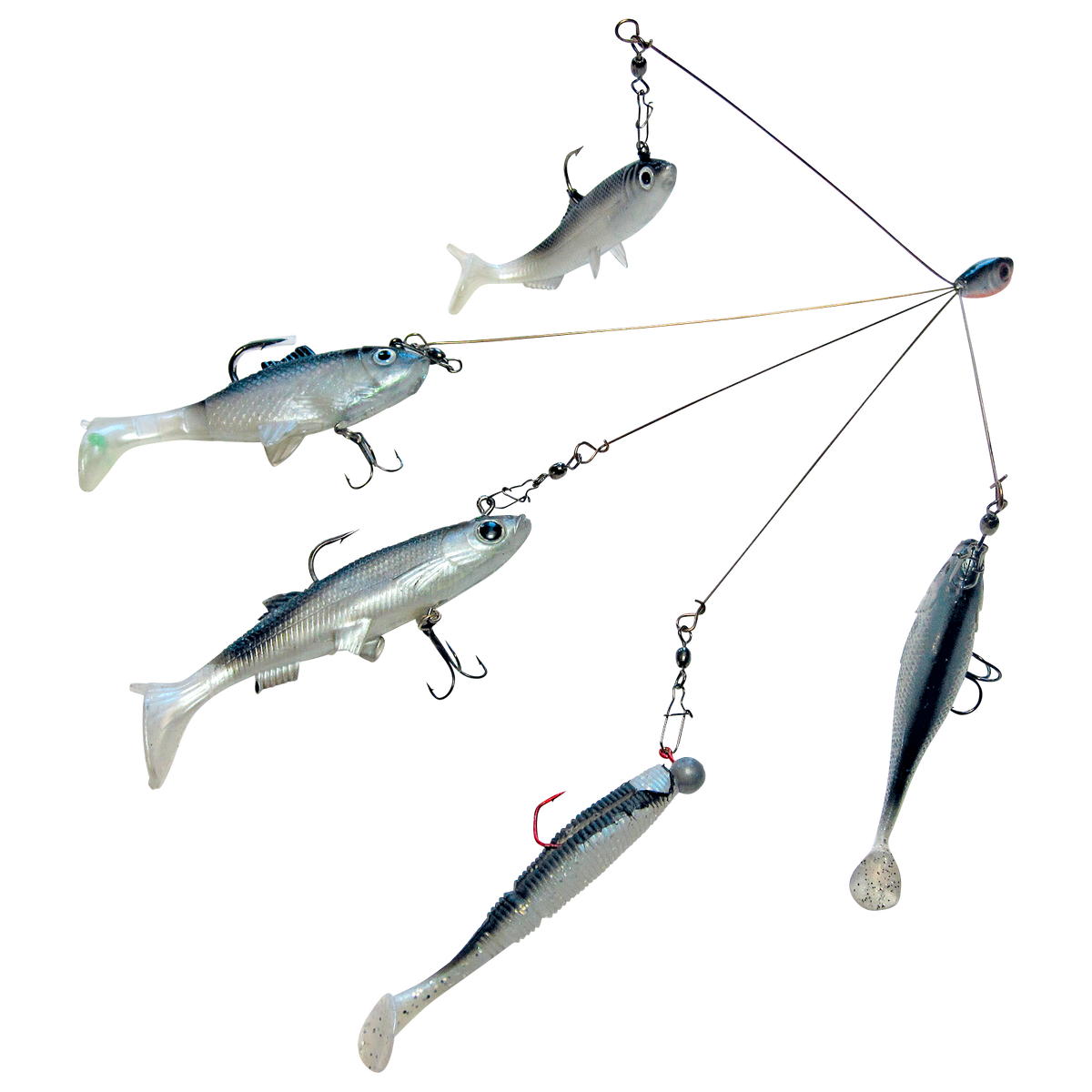 Behr Umbrella Rig für Softlures mit 5 Fangarmen