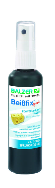 Beißfix Power Spray 50ml, attractant liquide spécial fromage pour poissons blancs comme la carpe, la tanche et autres poissons fourrage