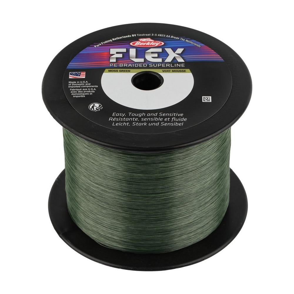 Berkley Flex Geflochtene Angelschnur 0,22 mm 15,3 kg pro Meter ultra sensible und leichte Angelschnur PE Braid
