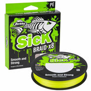 Berkley-Sick-Braid-Hi-Viz-Yellow-Geflochtene-Angelschnur-Wunschlaenge