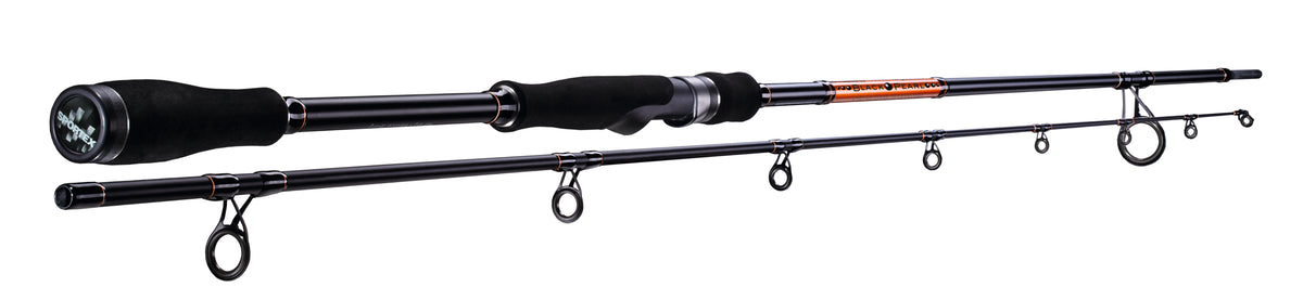 Canne à emmanchements Sportex Black Pearl BR2400, longueur 2,40 mètres, puissance de lancer jusqu'à 10 grammes