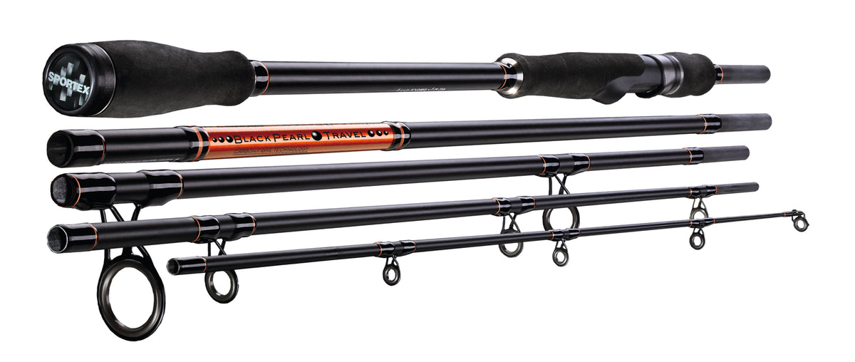 Canne de voyage Sportex Black Pearl BR2719, 2,7 mètres, puissance de lancer jusqu'à 80 grammes