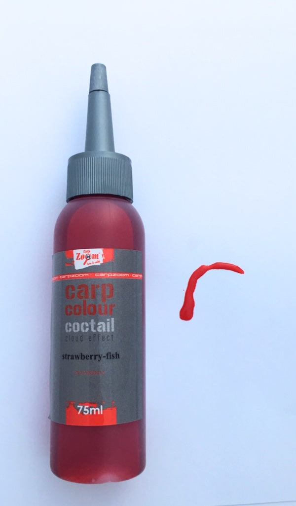Carp Zoom Carp Colour Coctail Erdbeer Fisch Lockmittel 75 ml Farbe rubinrot
