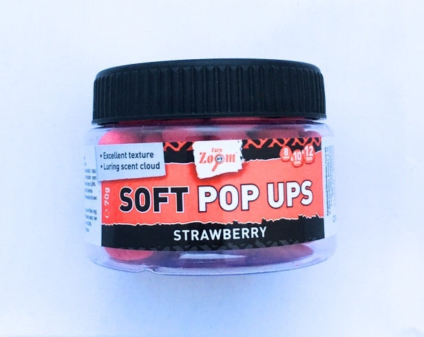 Carp Zoom Soft Pop Up Boilies 8 | 10 | 12 mm | Erdbeere