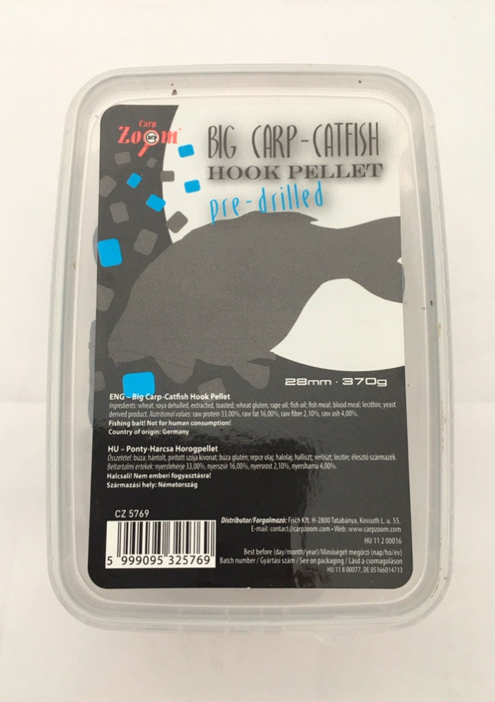 Carp Zoom Big Carp Catfish Hook Pellets 28 mm 370 Gramm