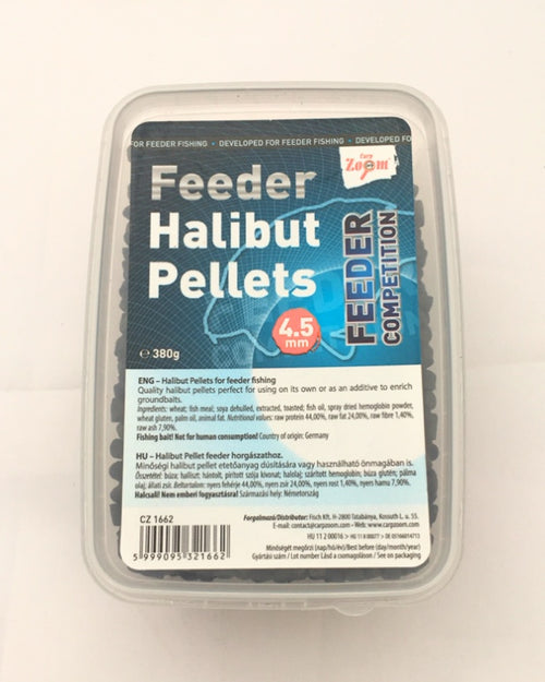 Carp Zoom Pellets Flétan 4,5 mm 380 grammes appât de pêche