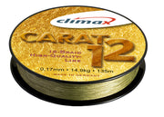 Fil de pêche tressé Climax Carat 12 vert mousse 0,17 mm 14,9 kg | 135 mètres