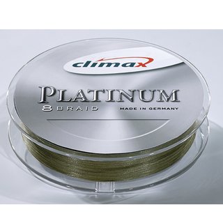 Climax Platinum 8 Braid geflochtene Angelschnur KHAKI 0,16 mm/15,5 kg 1 Meter