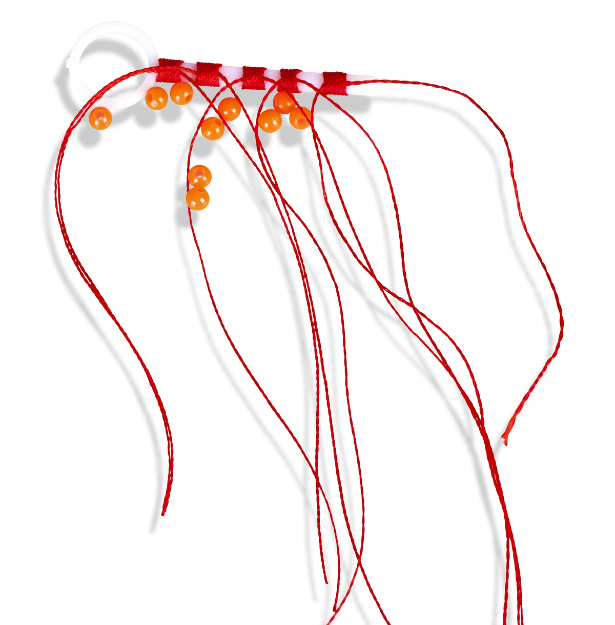 Fadenstopper mit Perle Gr. XL Posenstopper Fadenschnurstopper Angelschnurstopper 5 Stück