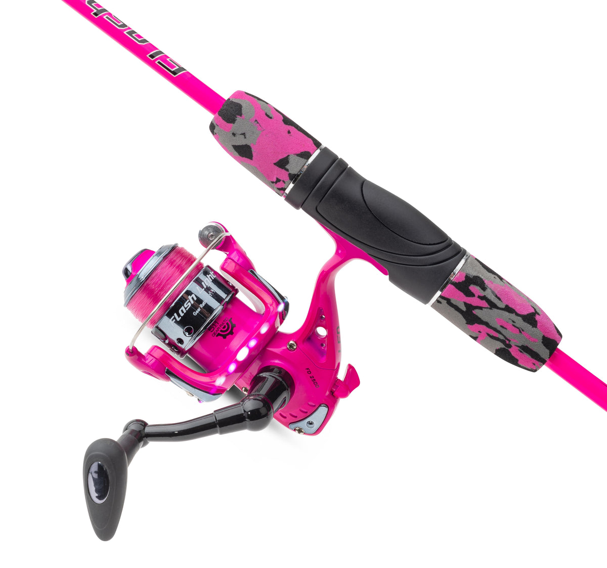 Sänger Flash Light Stick 40 Rutenset Angel und Rolle 1,95 m 15-45g knalliges Angelset Komplettset angeln