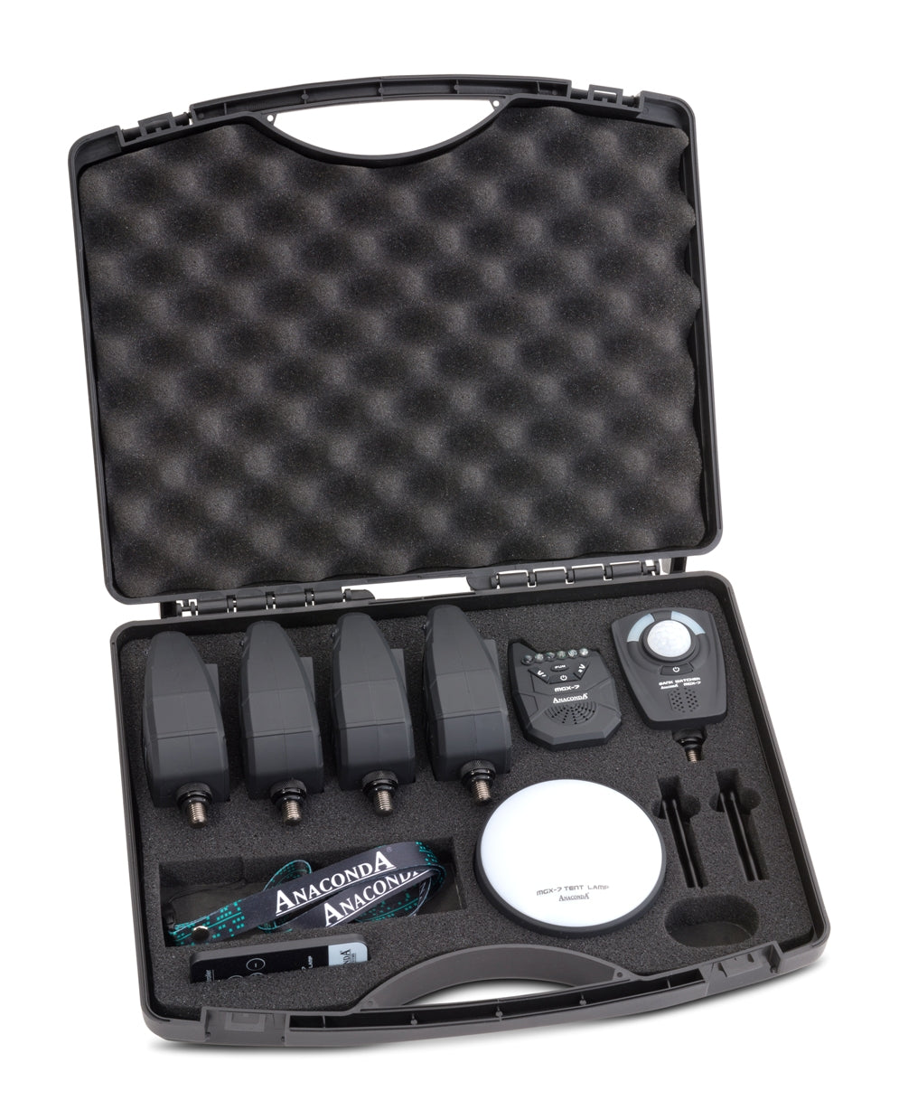 Anaconda Nighthawk MGX-7 Set 3+1+1+1 Multicolor  inklusive Zeltlampe und Überwachungssystem 3 Bissanzeiger und Receiver