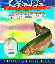 Gamakatsu Vorfachhaken Forelle 100 cm