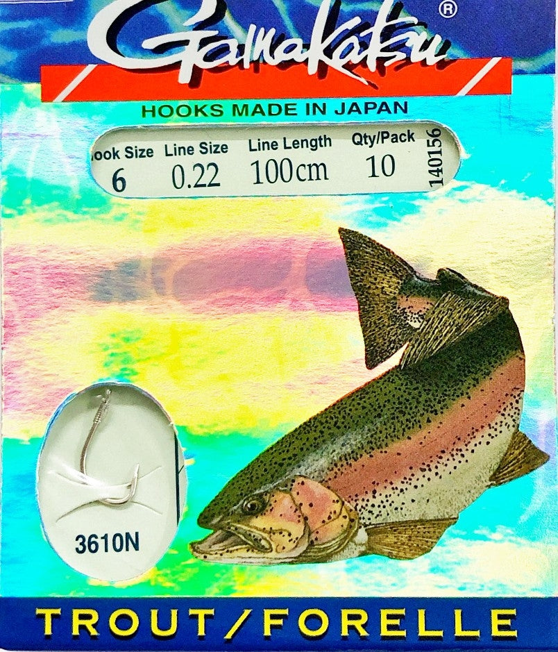 Gamakatsu Vorfachhaken Forelle 100 cm