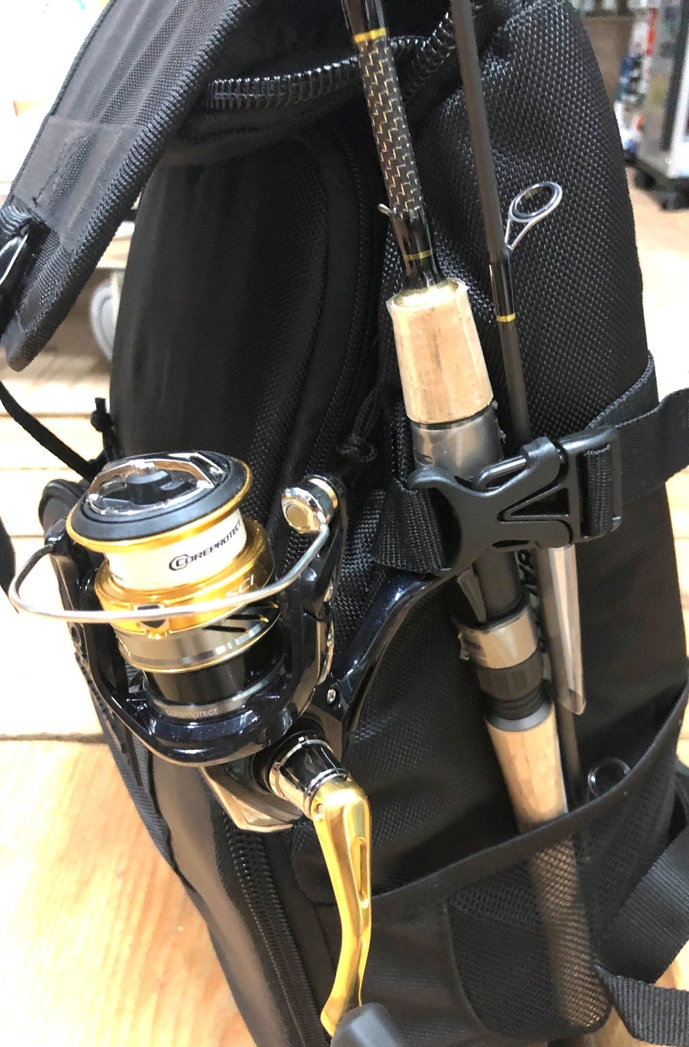 Sac à dos de pêche Gamakatsu avec 5 boîtes de rangement pour accessoires de pêche 43 * 29 * 20 cm