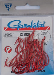Gamakatsu LS-3113R 20 Stück Größe 2/0 Naturköder und Wurmhaken