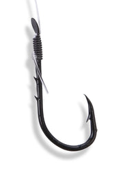 Hameçons à anguille montés, lot de 8, taille 1, longueur de bas de ligne 70 cm, 2 ardillons