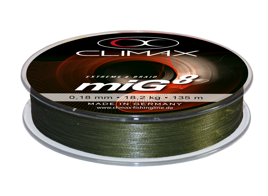 Geflochtene Angelschnur 0,12 mm 9,5 kg olivgrün Preis pro Meter