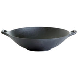 Wok en fonte pour grill et barbecue 30 cm, 7,5 cm de hauteur