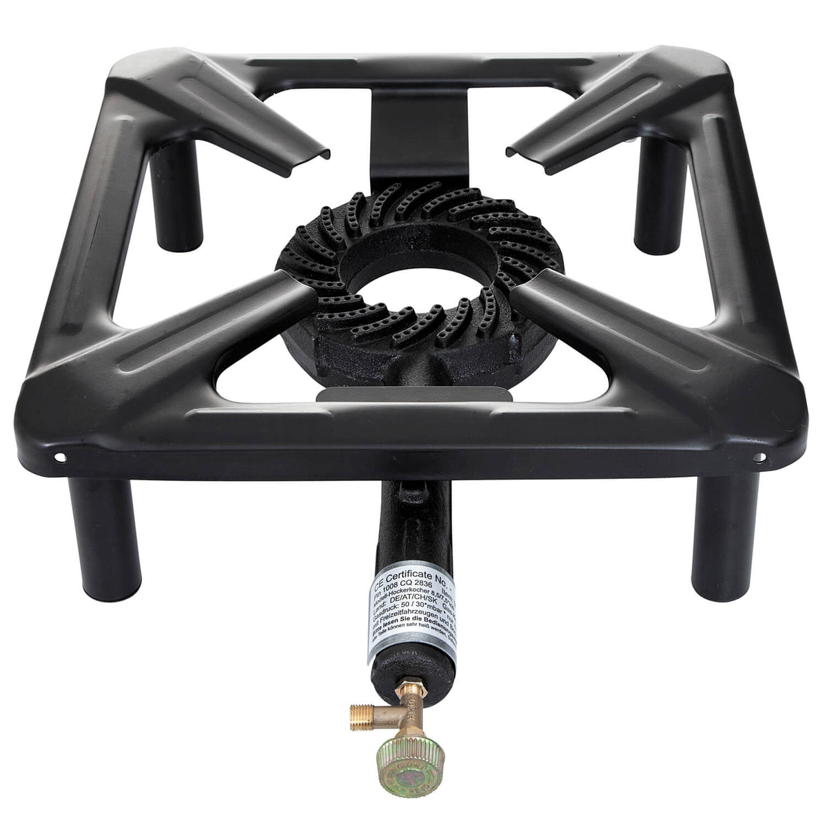 Hockerkocher 30 x 30 x 14 cm ideal für Outdoor oder für Räucheröfen