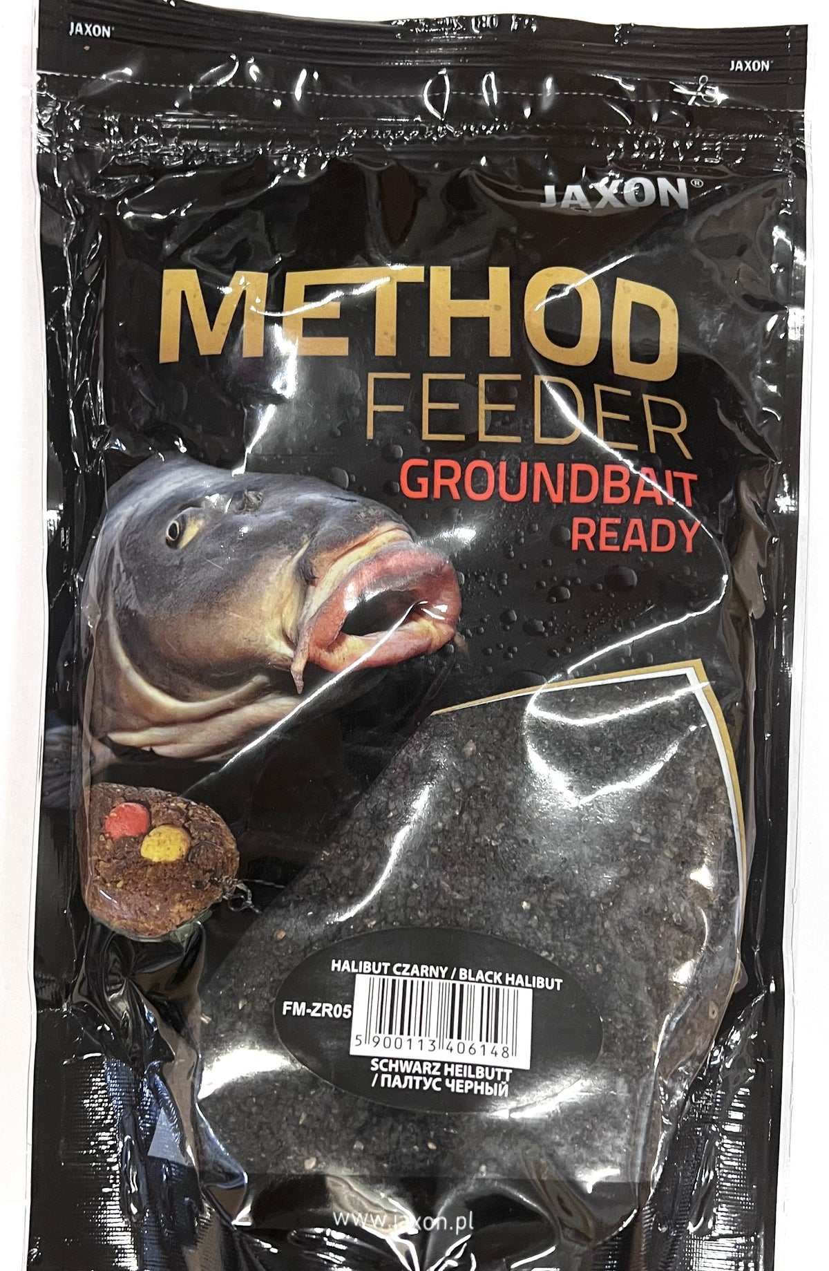 jaxon-method-feeder-groundbait-schwarzer-heilbutt