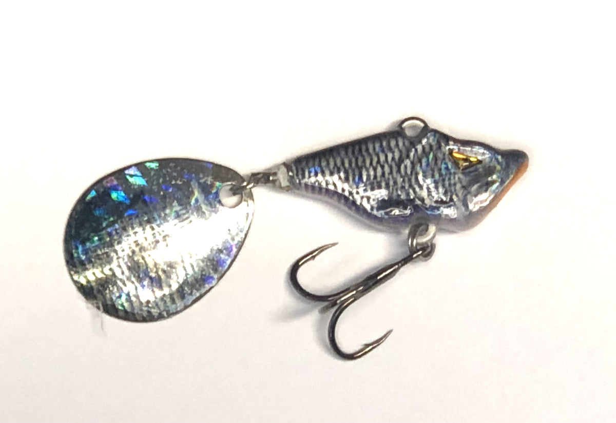 Shirasu Spin Body Spinner Blade Angelköder Farbe Weißfisch UV 3,3 cm 17 Gramm