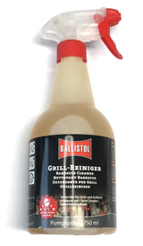 Nettoyant pour barbecue Ballistol pour barbecues à gaz et au charbon de bois, nettoyant pour barbecue et grille de cuisson, spray à pompe de 750 ml