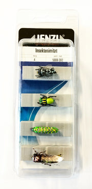 Kit d'appâts insectes pour la truite, 4 leurres de pêche par kit