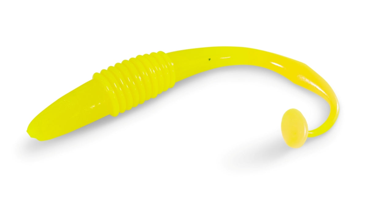 Leurre souple Iron Claw Eazy-Add Shad 12cm Chartreuse Lemo, appât de pêche UV