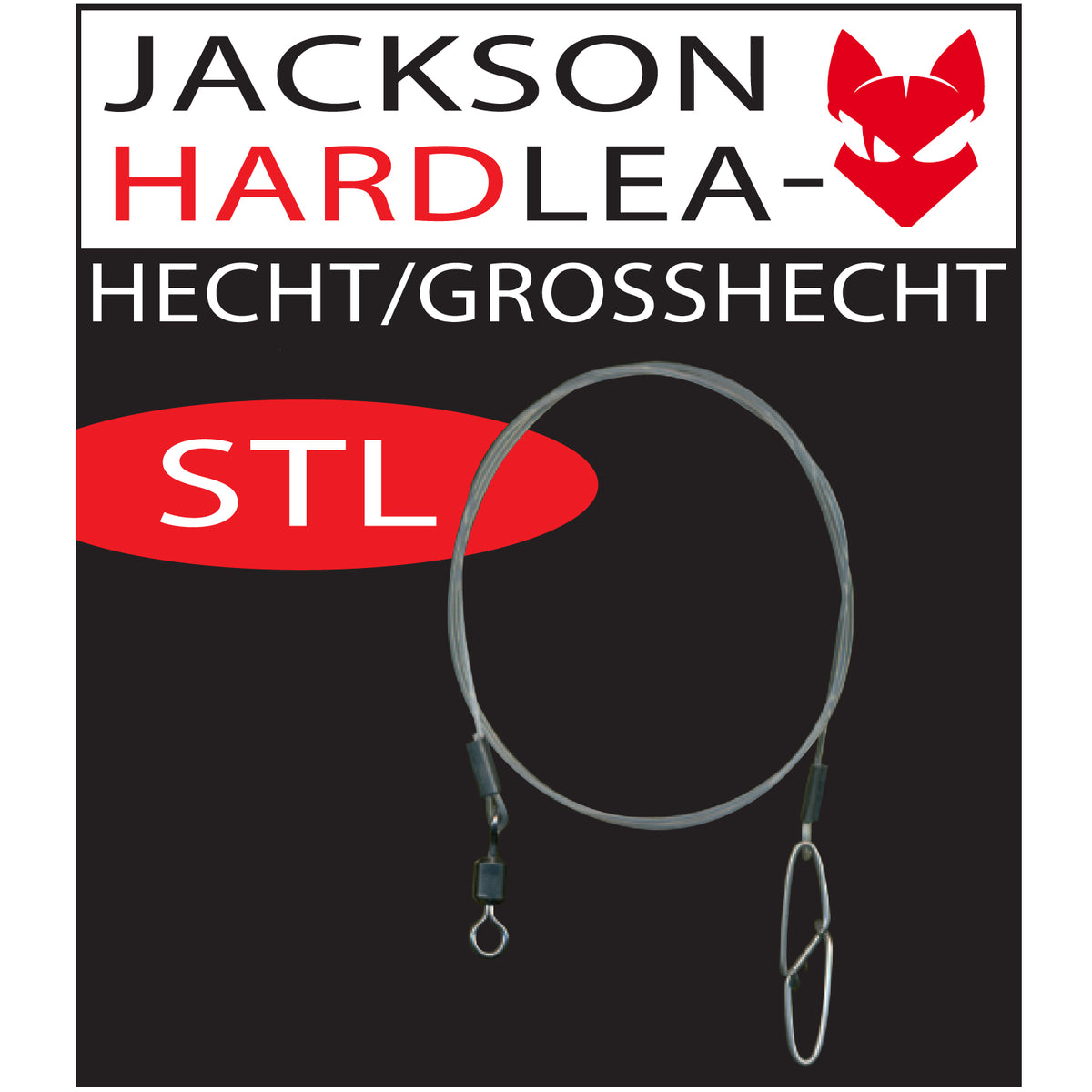 Jackson STL Hard Leader Raubfischvorfach 15,2 kg