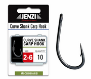 Jenzi Karpfenhaken Curve Shank matt – 10 Stück