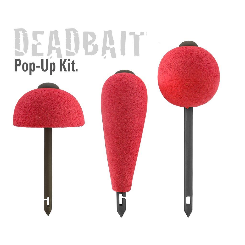 Jenzi Deadbait Pop Up Kit mit 3 Köpfen ideal für das Angeln mit totem Köderifisch