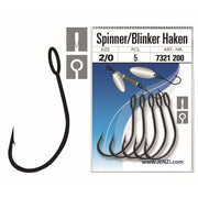 Spinner/Blinker Einzelhaken Öhrhaken für Spinner Größe 1/0 5 Stück