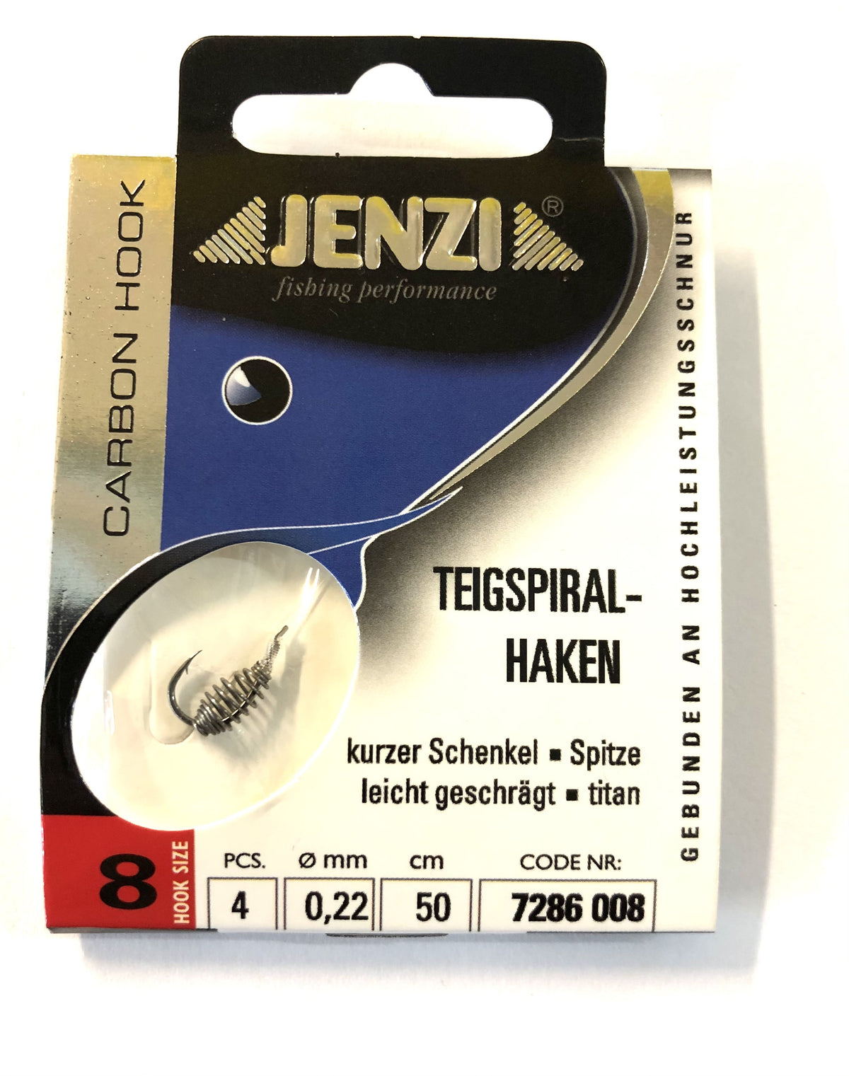 Teigspiral Vorfachhaken -gebunden-