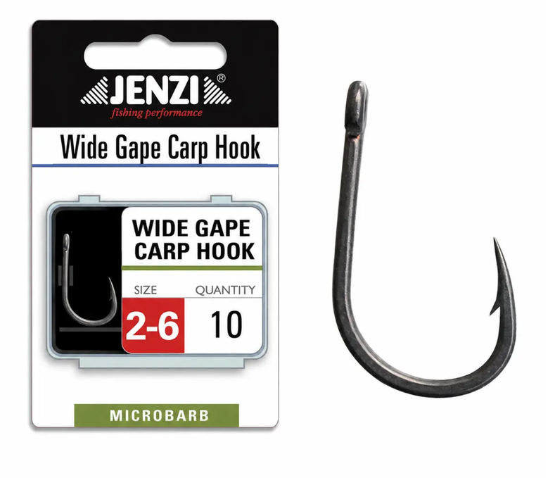 Jenzi Karpfenhaken Curve Shank matt – 10 Stück (Kopie)
