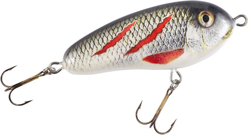 Wobbler MK Friesen Jerk Jerkbait Angelköder für Raubfische 12 cm 60 Gramm Jerkköder Farbe Vampir