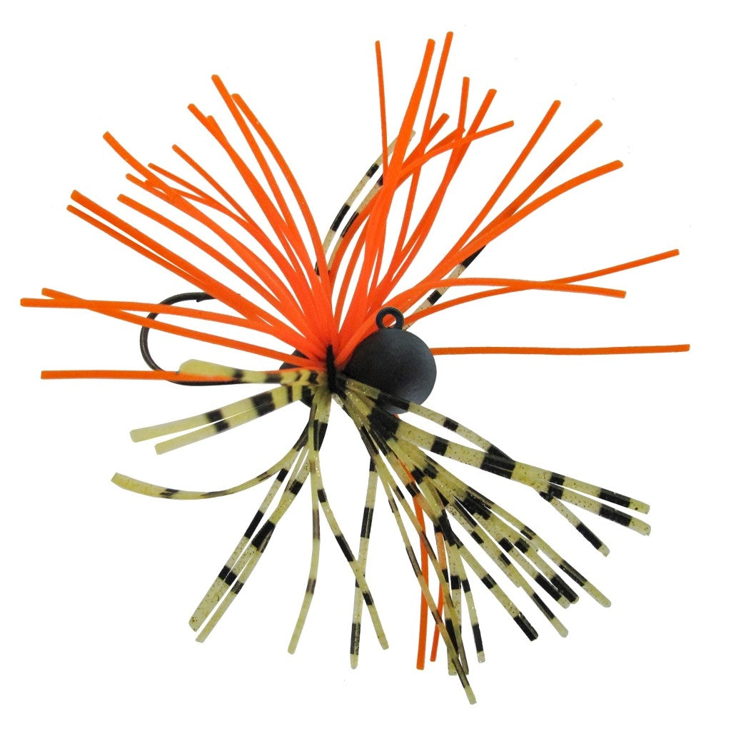 Jenzi Micro Skirted Jighead 2,5 Gramm Farbe firetiger Hakengröße 4