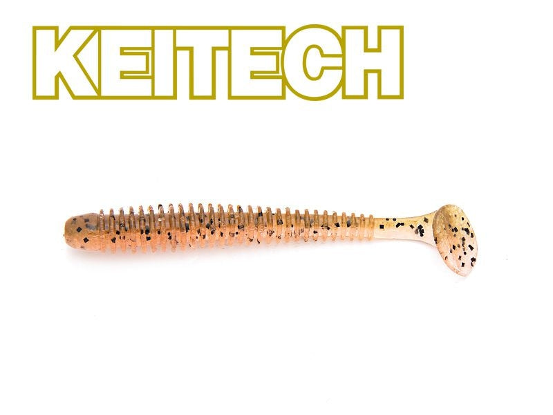 Keitech 2 Swing Impact-Green Pumpkin Fire 12 Stück