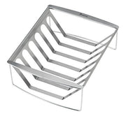 Support à côtes levées et panier de cuisson Landmann 34 * 26 * 9 cm en acier inoxydable, utilisable des deux côtés