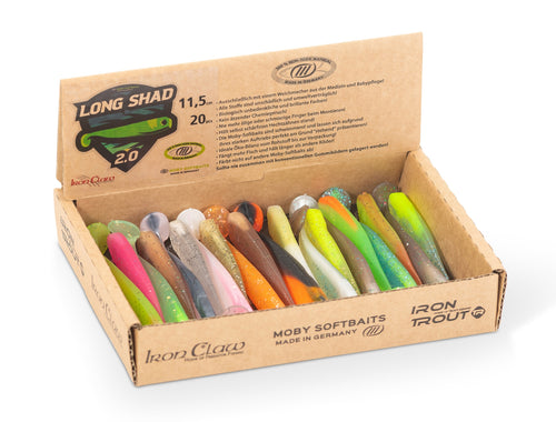 Moby Softbaits Long Shad 2.0 Longueur 11,5 cm Wild Mix