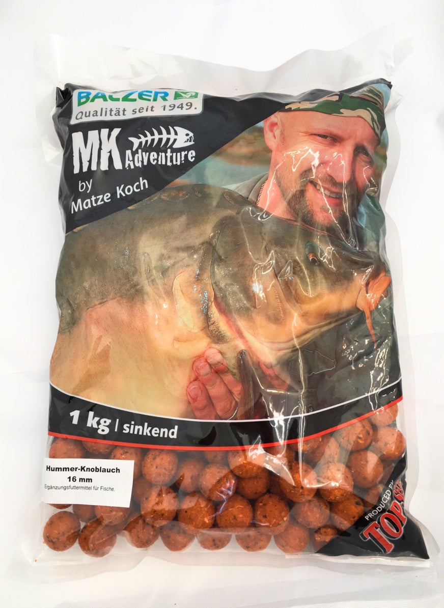 Matze Koch Boilies MK Adventure Hummer Knoblauch 16 mm 1 kg Angelköder