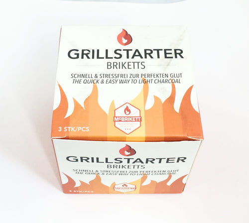 Allume-feu pour barbecue, briquettes, lot de 3, briquettes d'allumage
