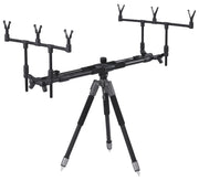 Balzer Metallica Rod Pod Gold Hochwertiges Rod Pod für Angelruten als Tripod oder Quadpod