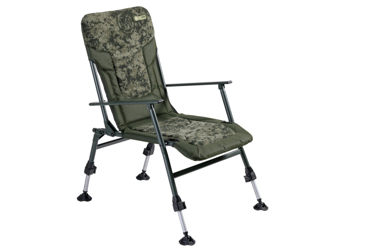 Mivardi Angelstuhl Chair CamoCode Express Carpstuhl bis 140 kg belastbar Klappangelstuhl