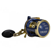 Moulinet multiplicateur Tica Themis pour gaucher SWD 248 LC, capacité de ligne de 300 mètres en 0,35 mm