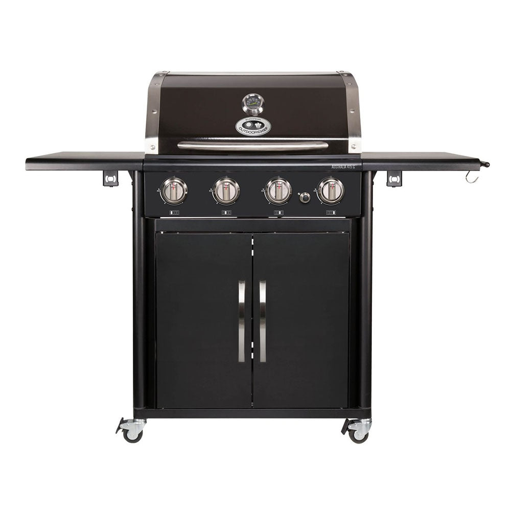 Outdoorchef Australia 415 G Gasgrill 4 Brenner 16,8 kW Grillfläche 64 * 44,5 cm 51 kg mit Lenkrollen