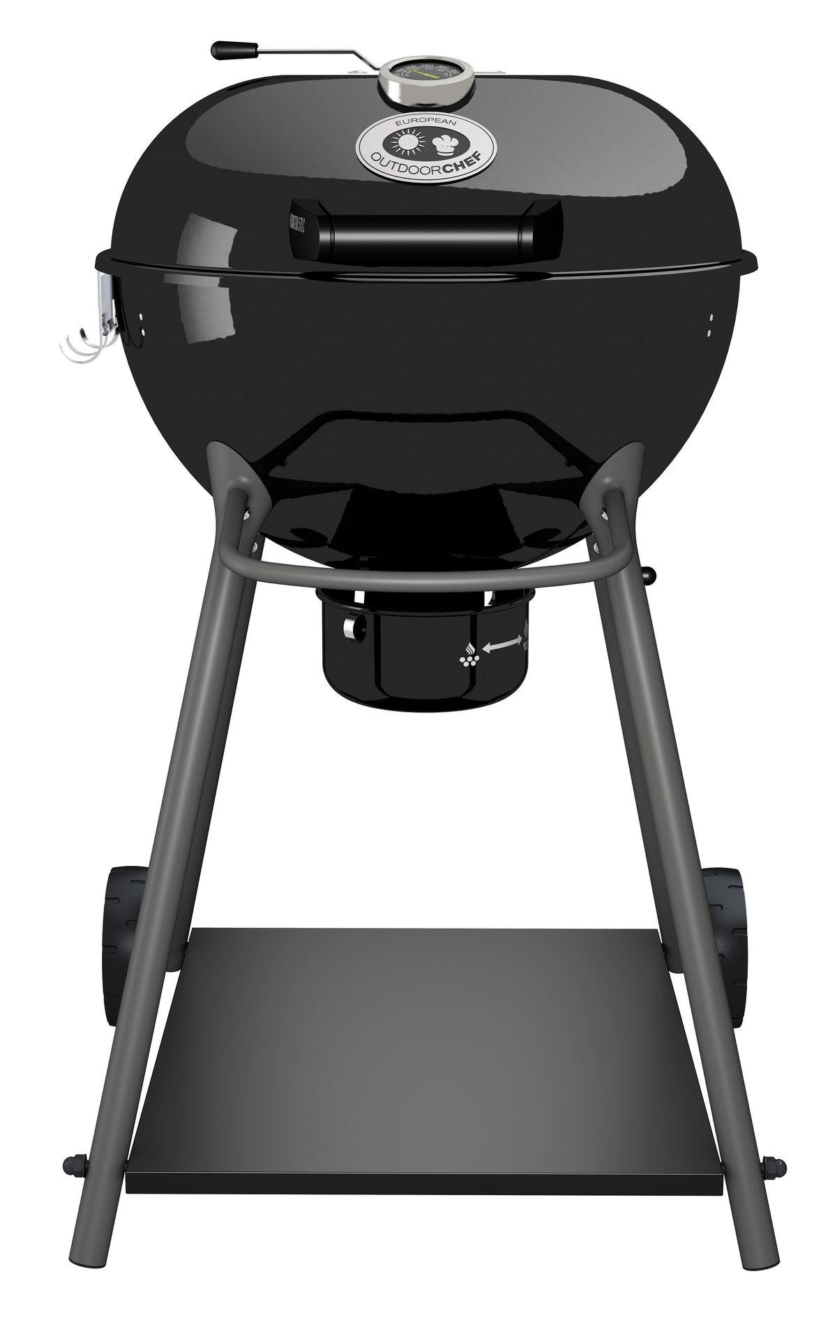 Barbecue charbon de bois Outdoorchef Kensington 570 C, barbecue boule, noir