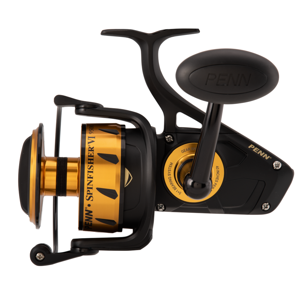 Moulinet Penn Spinfisher VI SSVI 9500, 0,56 mm, 320 mètres, 6 roulements à billes, 1052 g, 4,2:1
